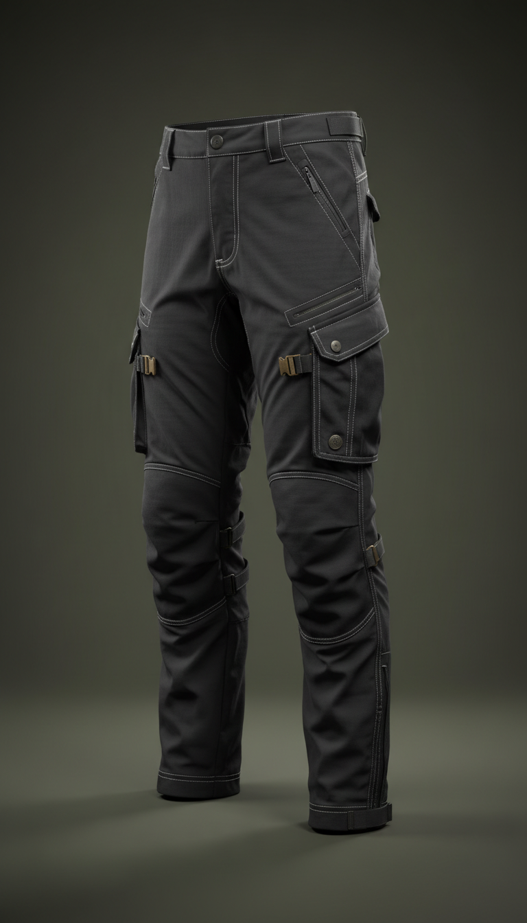 Reinforced Utility Cargo Pants – Tailored Fit